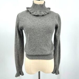 Vintage Glasgo gray lambs wool sweater size Medium BoxN turtleneck